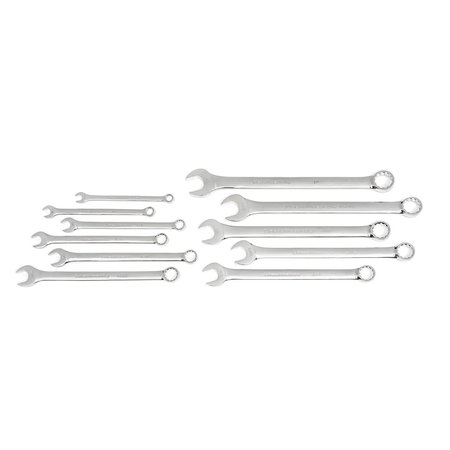 KD TOOLS Comb Wrench, SAE, 12 pt., 11 pcs, Long Pat 81934